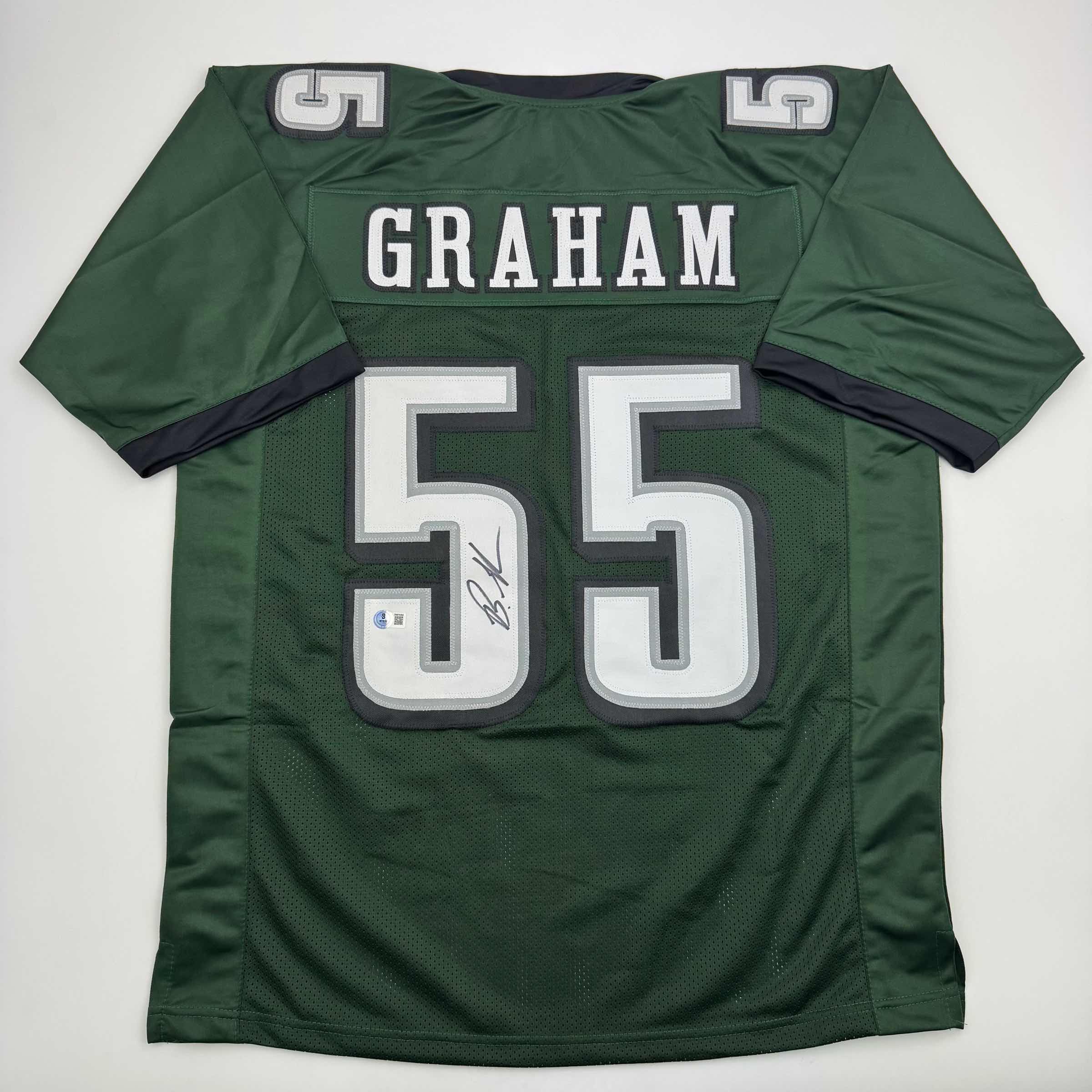 Autographed/Signed Brandon Graham Philadelphia Green Football